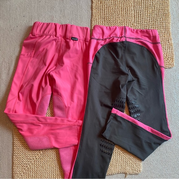 Little Girls Riding Pants Equestrian Horseback Tuff Rider xs Breeches - Picture 3 of 4